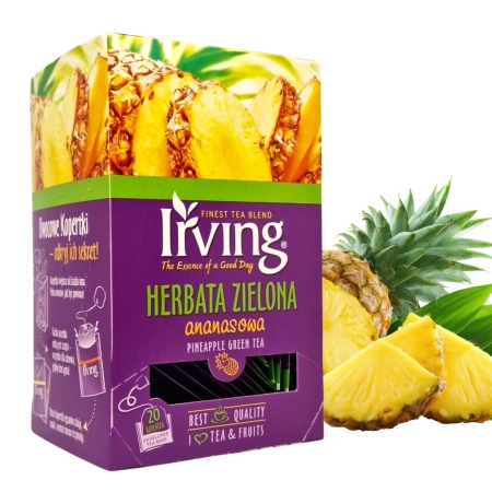 Herbata IRVING zielona ananasowa 20 torebek